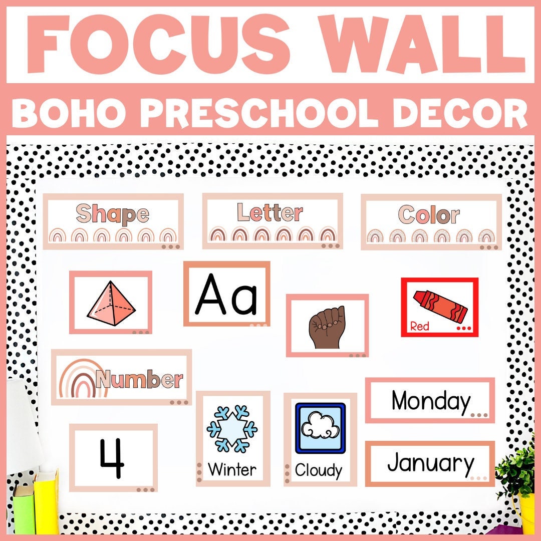 Free Preschool Focus Wall Printables Printable Templates Free