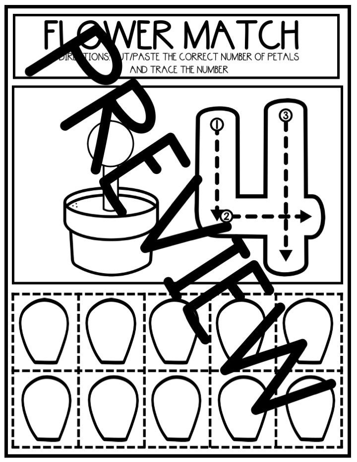 Spring Worksheet Set Preschool Printables | Etsy