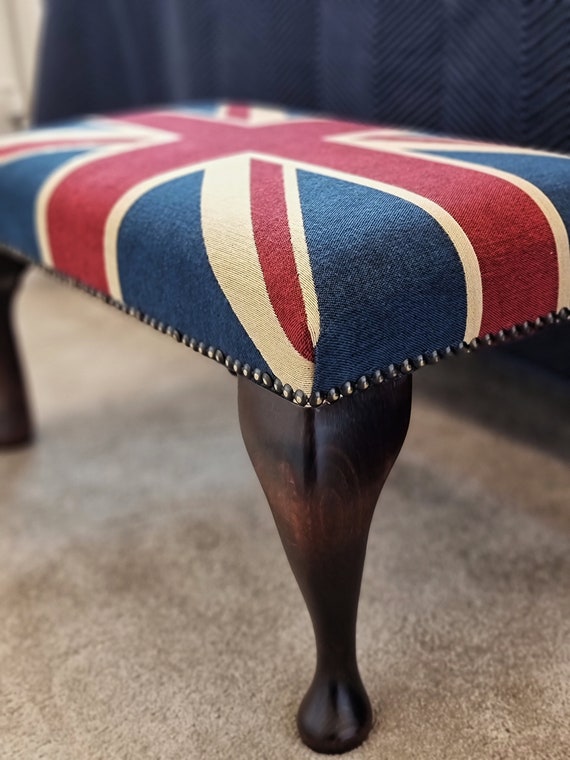 Union jack 2024 footstool pouffe