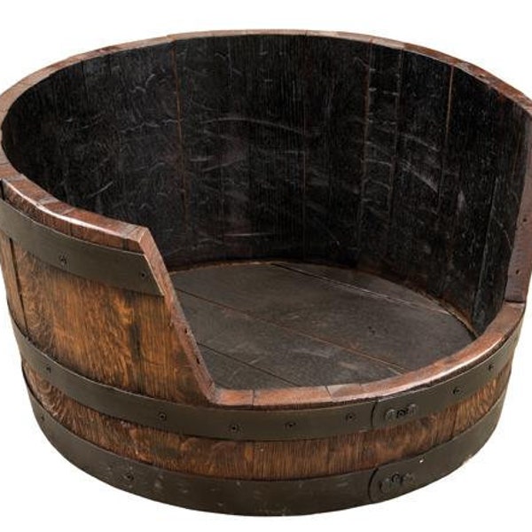 Whiskey Barrel Dog, Cat, Pet Bed - Made in the USA!