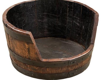 Whiskey Barrel Dog, Cat, Pet Bed - Made in the USA!