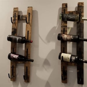 Whiskey Barrel Stave Wine Rack, Made in the USA!