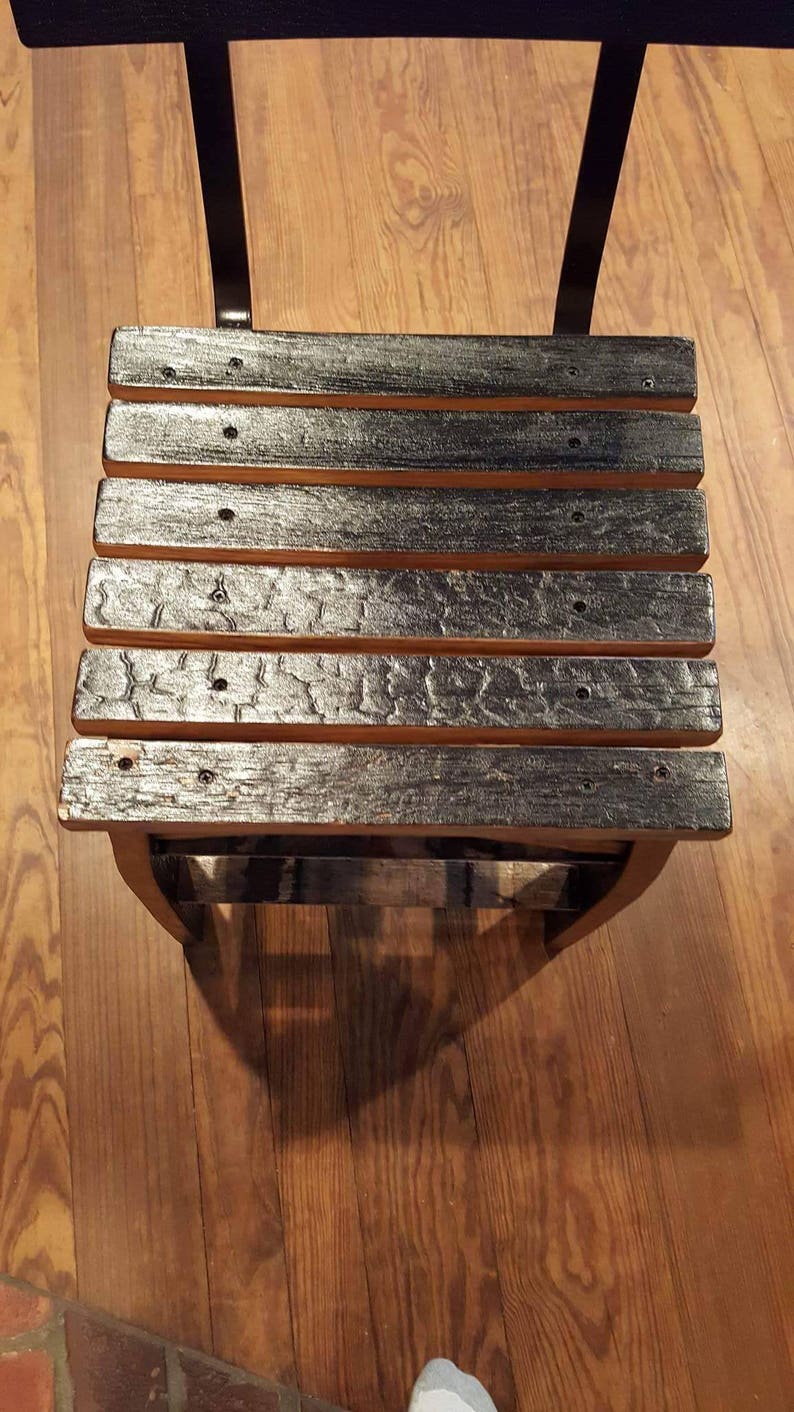 Whiskey Barrel Stave Bar Stools Made Entirely Of Whiskey Etsy