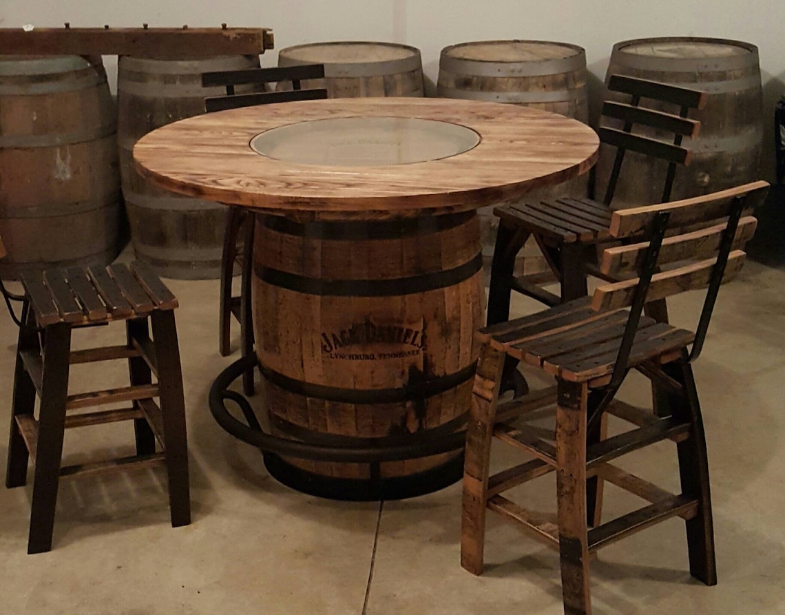 Whiskey Barrel Footrest Fits Any Standard 53 Gallon Whiskey Etsy