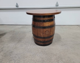 Mini Whiskey Barrel End Table