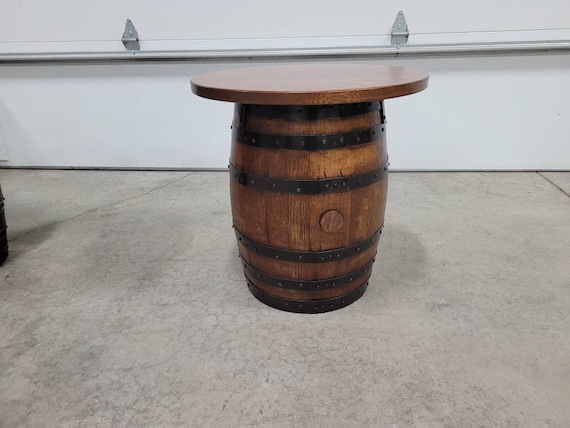 Mini Whiskey Barrel End Table Etsy UK