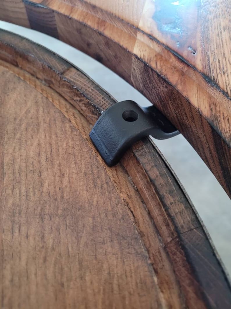 Mounting Brackets set of 4 for a Whiskey Barrel Table Top Etsy