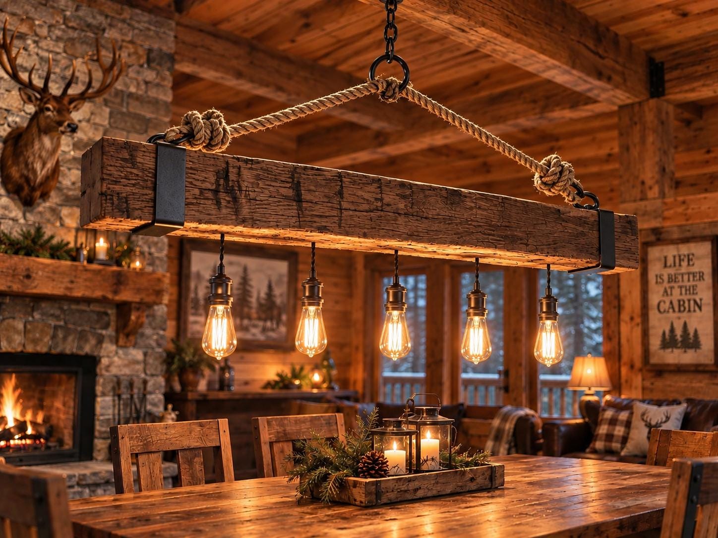 Vintage Cabin Lighting - Etsy