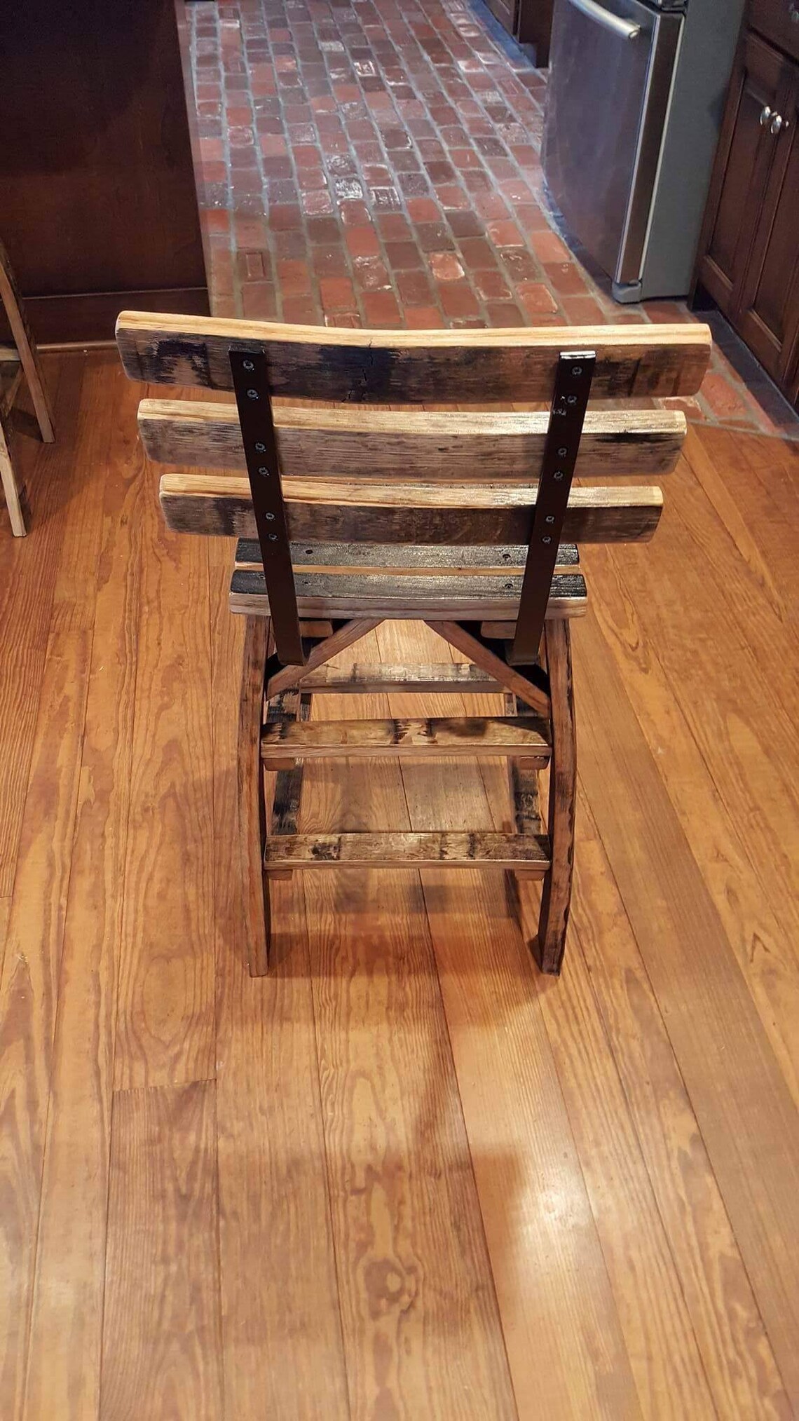 Whiskey Barrel Stave Bar Stools Made Entirely Of Whiskey Etsy