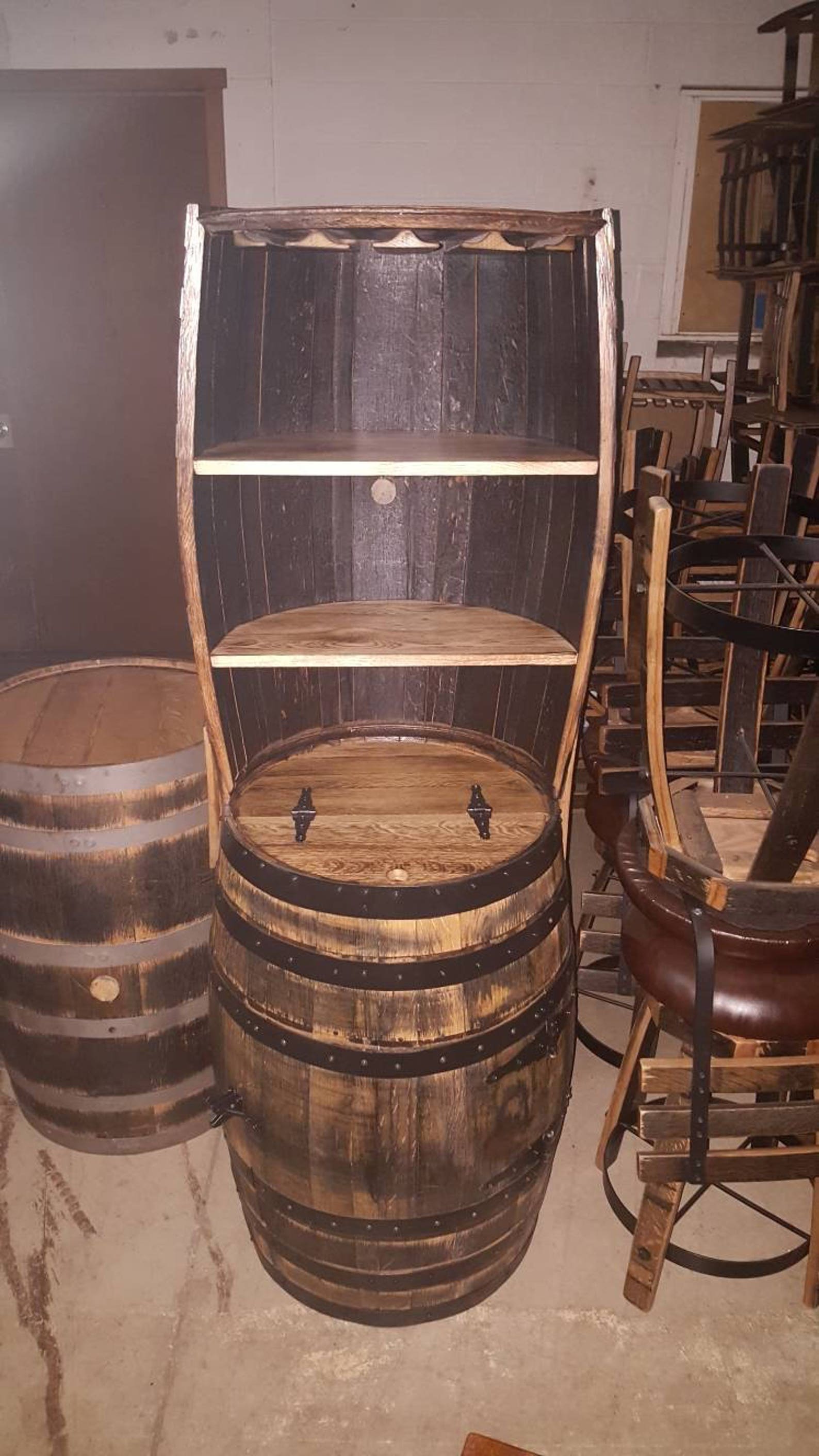 Barrel Bar Cabinets Bar Scene Decor