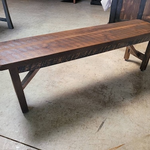 Reclaimed Barnwood Bench, Free Shipping - Made in the USA!