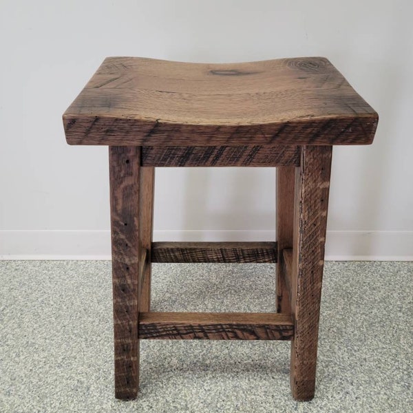 Barnwood Bar Stools - Made Entirely Of Reclaimed Barnwood, FREE SHIPPING - Made in the U.S.A!!