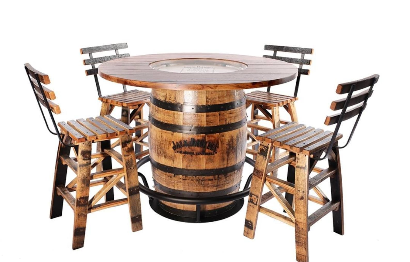 Whiskey Barrel Footrest Fits Any Standard 53 Gallon Whiskey Etsy