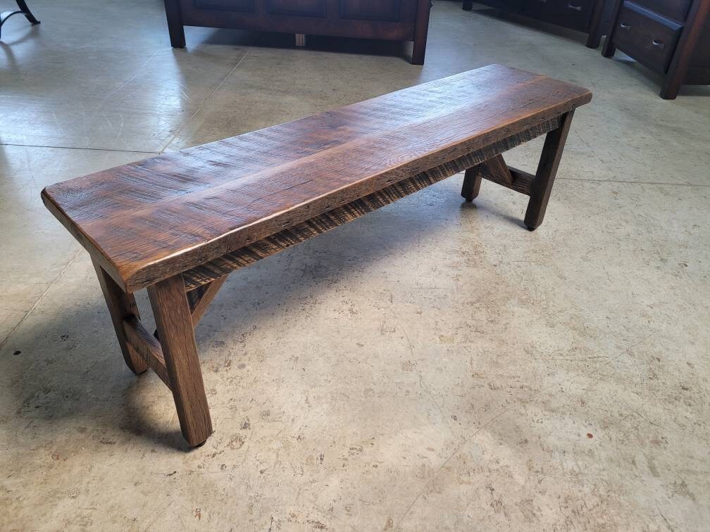 Rustic Bench 36 Reclaimed Barnwood Bench, Rustic Furniture, 36