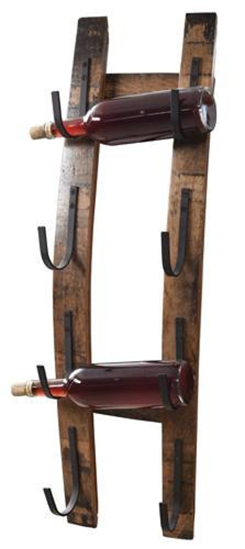 whisky barrel wine rack