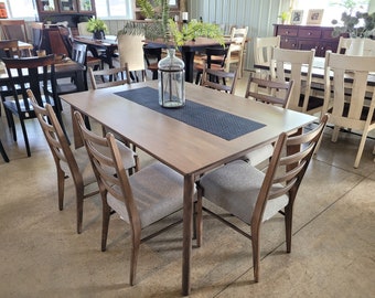 Retro Dining Table 7 Piece Set, Amish Hand Built in the U.S.A. - with Free Shipping!