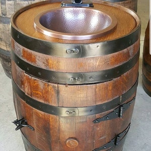 Whiskey Barrel Vanity - Made in the USA!