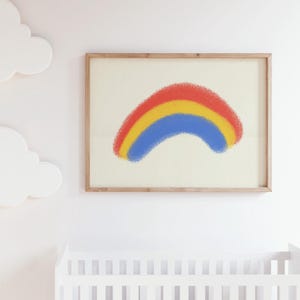 Eclectic Rainbow Nursery Wall Art, Whimsical Print Kids Playful Dopamine Children’s Decor, Digital Wall Art