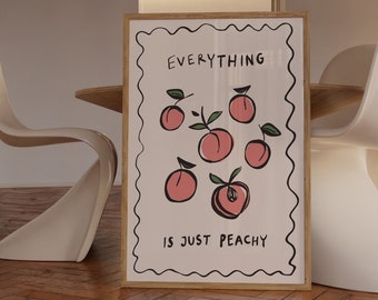 Peach Typography Print: Motivational Wall Art (Digital Download)