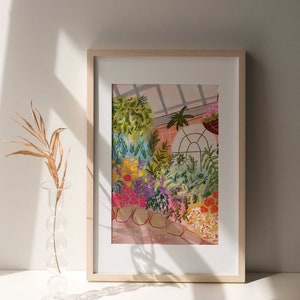 Botanical Garden Painting Colorful Wall Art Floral Art Print Printable Digital image 8