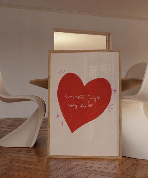 New York Love Quotes Art Print, Trendy NY Wall Decor (digital