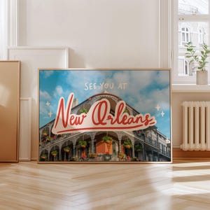 Handwritten New Orleans Print: Dopamine Decor, Maximalist Wall Art (Digital Download)