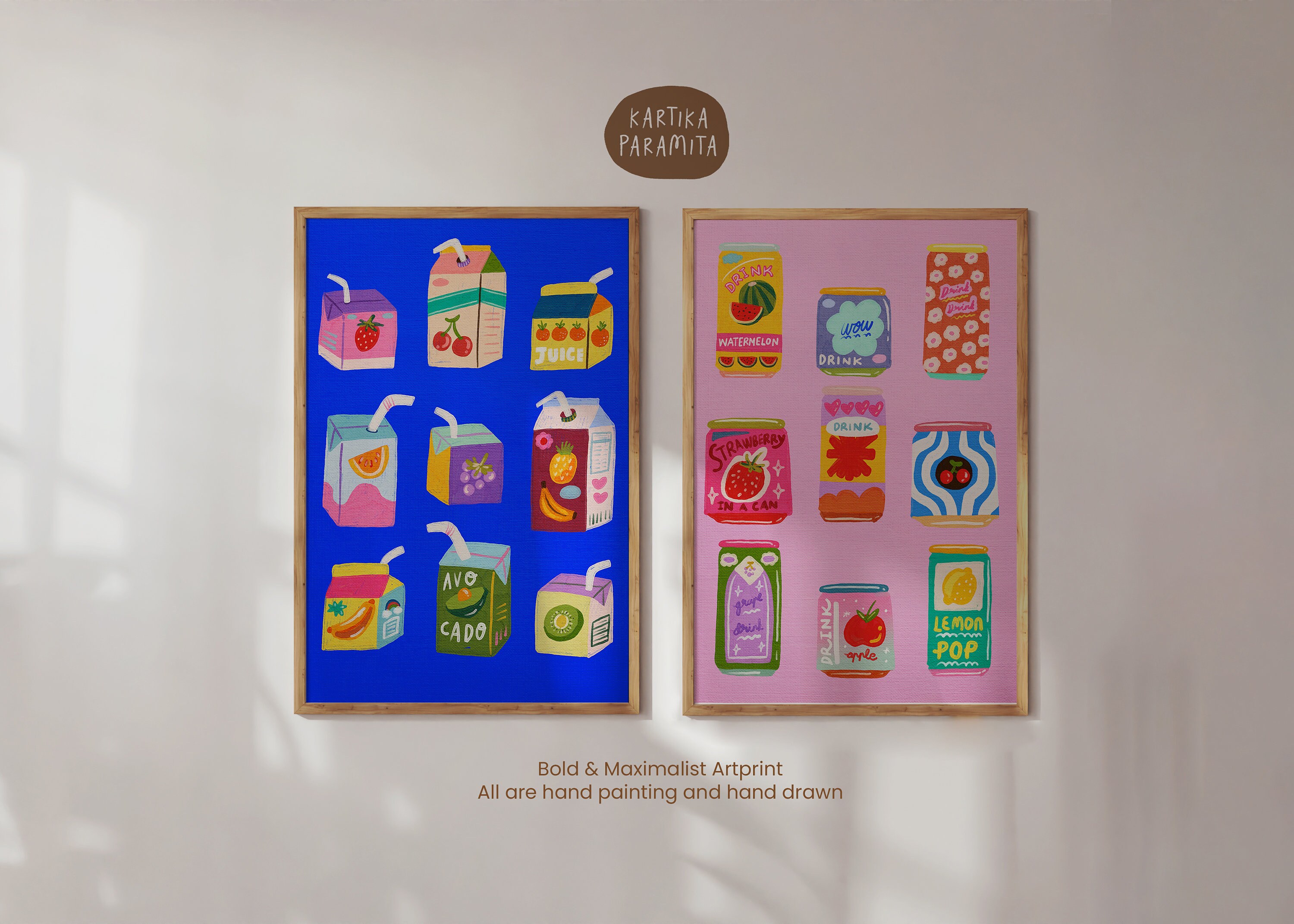 stylish kitchen prints | digital download | download... Colorful Kitchen Print Set: Eclectic Gallery Wall Art (digital Download ...