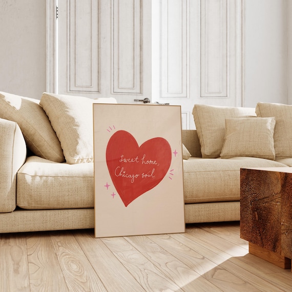 Chicago Love Quotes Art Print, Dopamine Decor (digital Download