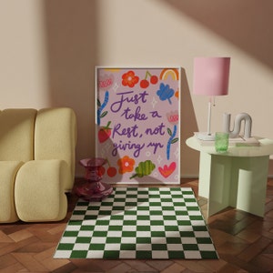 Motivational Typography Poster: Colorful Self Love Wall Art (Digital Download)