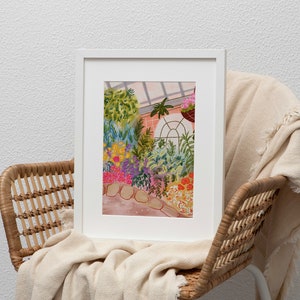 Botanical Garden Painting Colorful Wall Art Floral Art Print Printable Digital image 4