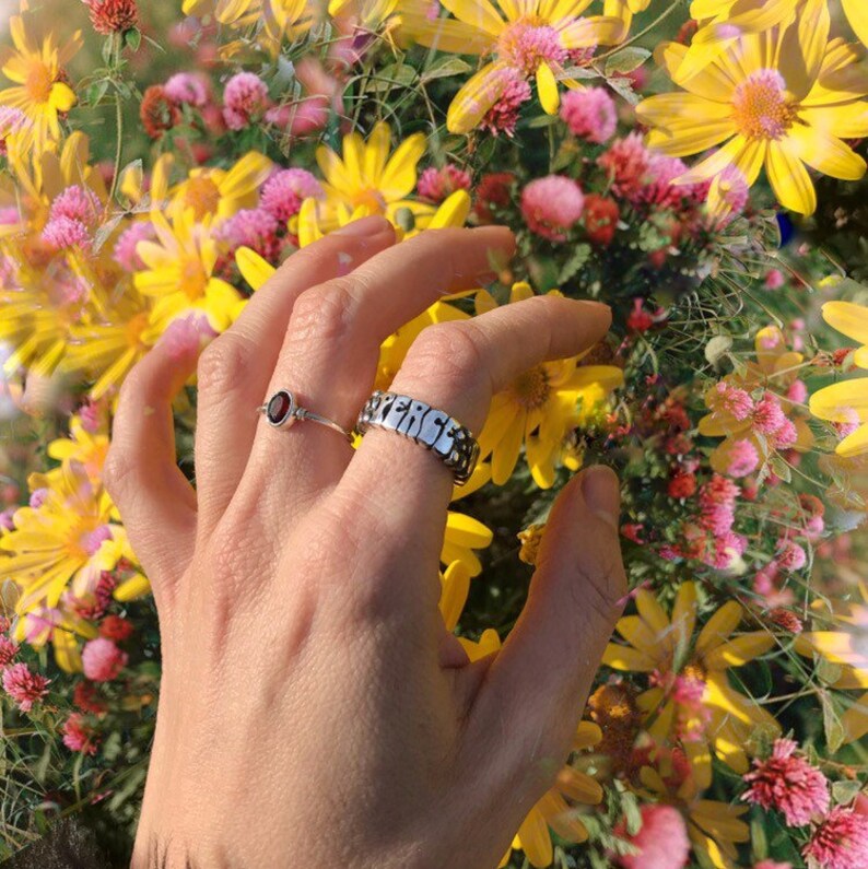 Peace /& Love \u2022 Sterling Silver Ring