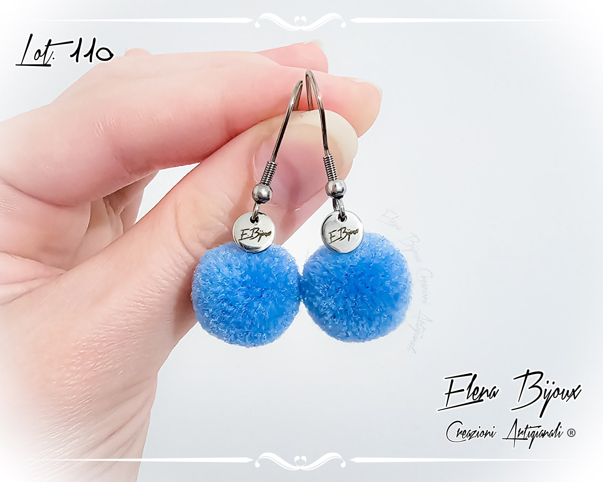 Orecchini con palline amigurumi rosse fatti a mano - Gioielli - Ore