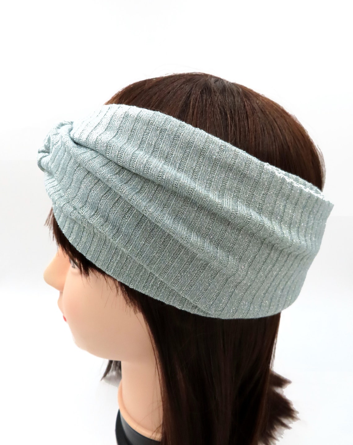 Shiny Headband Mint Green/Wide Headband Glitter Mint Etsy