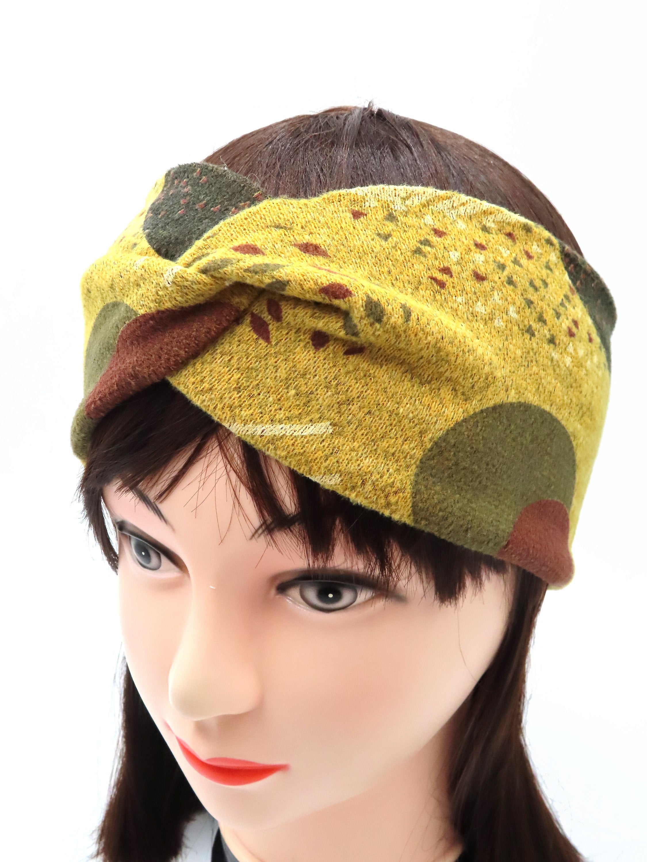 70s headband turban/Fall headwrap/Twist headband Retro Etsy