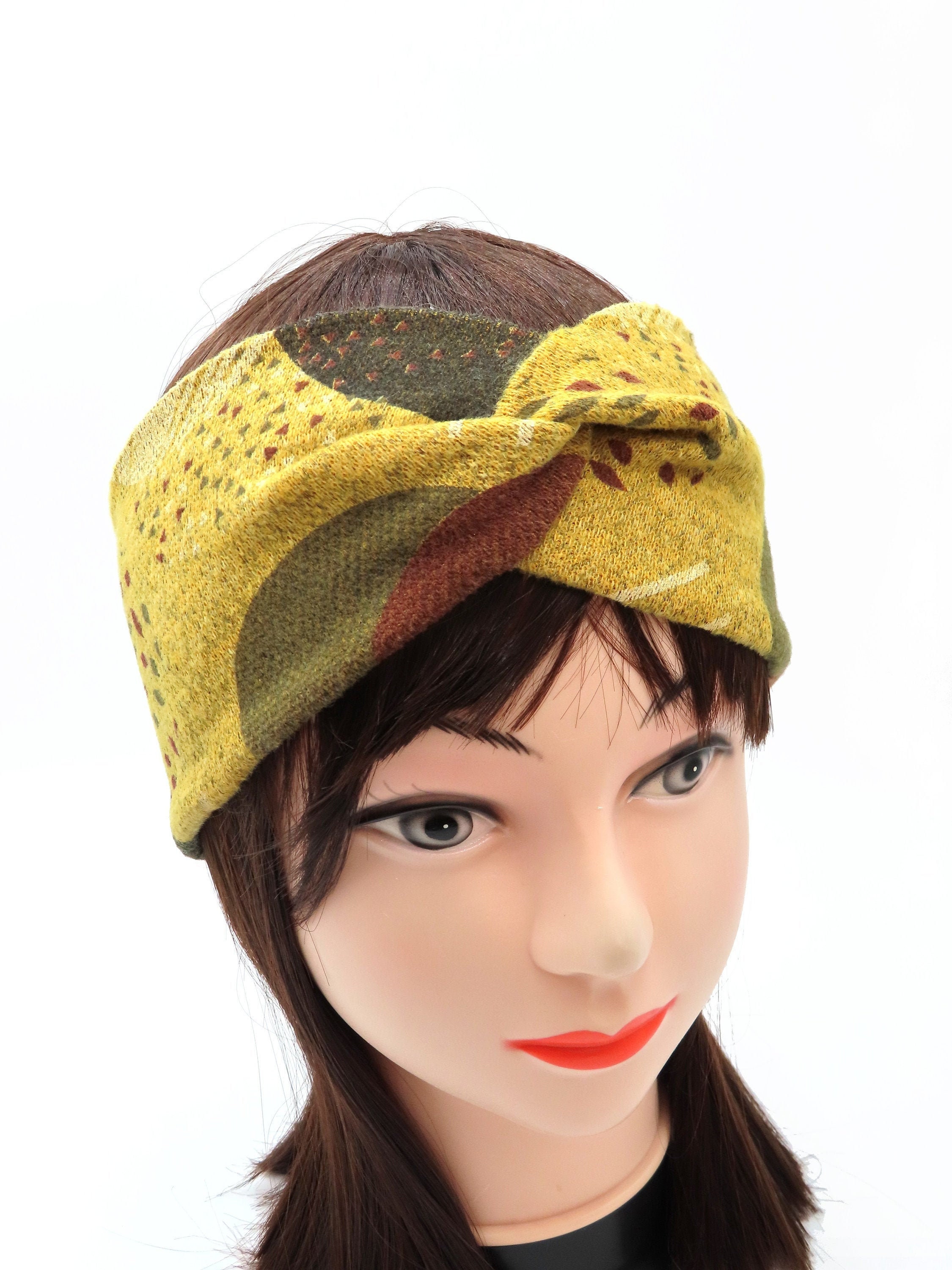 70s headband turban/Fall headwrap/Twist headband Retro Etsy