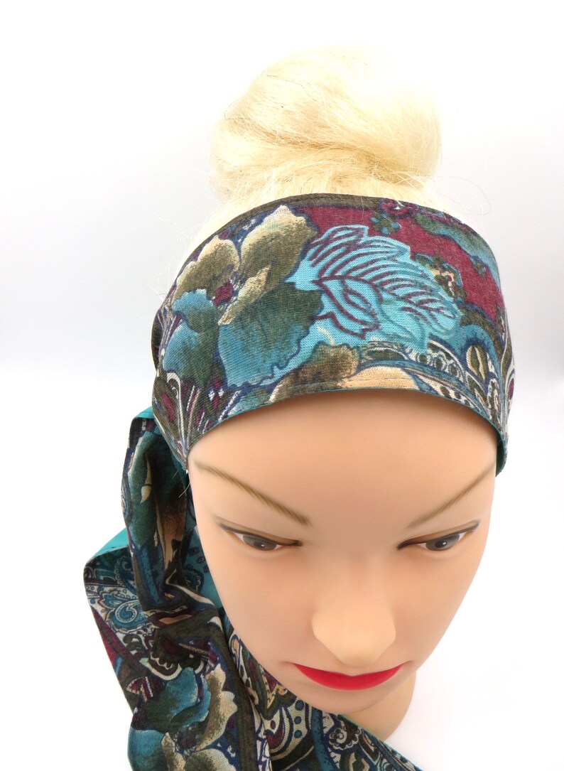 Long head scarf reversible long tie headband Women's head Etsy