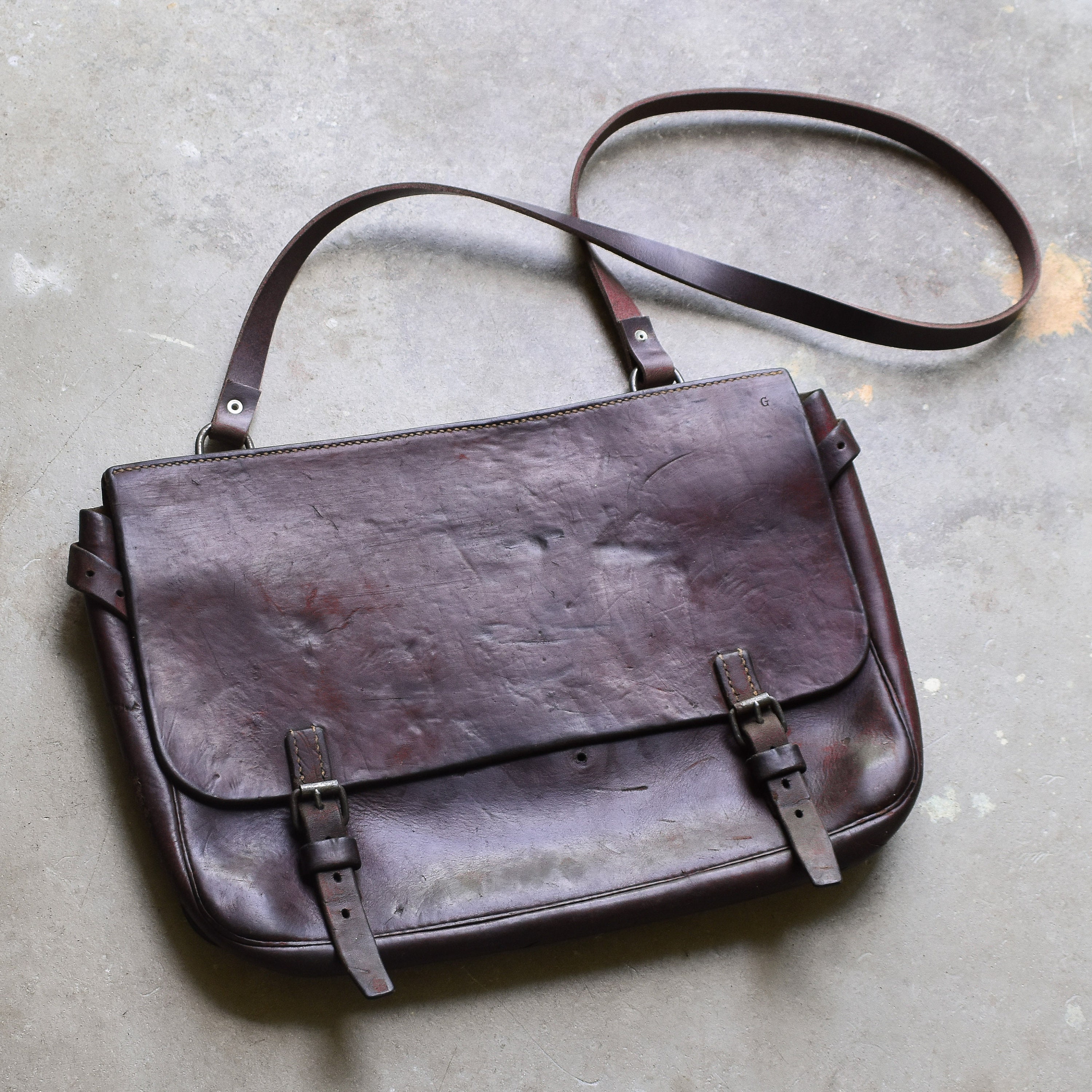 Vintage 30s 1930s WWII Swiss Army Military Leather Saddle 