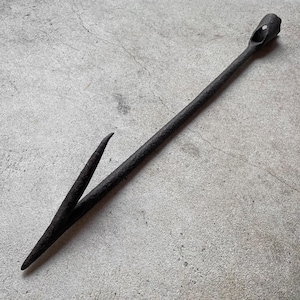 Antique Vintage 18th Century 1700s Whaling Whale Hand Wrought Forged Iron Harpoon Tool Speer Curiosity Oddity Collection Decor Free Shipping