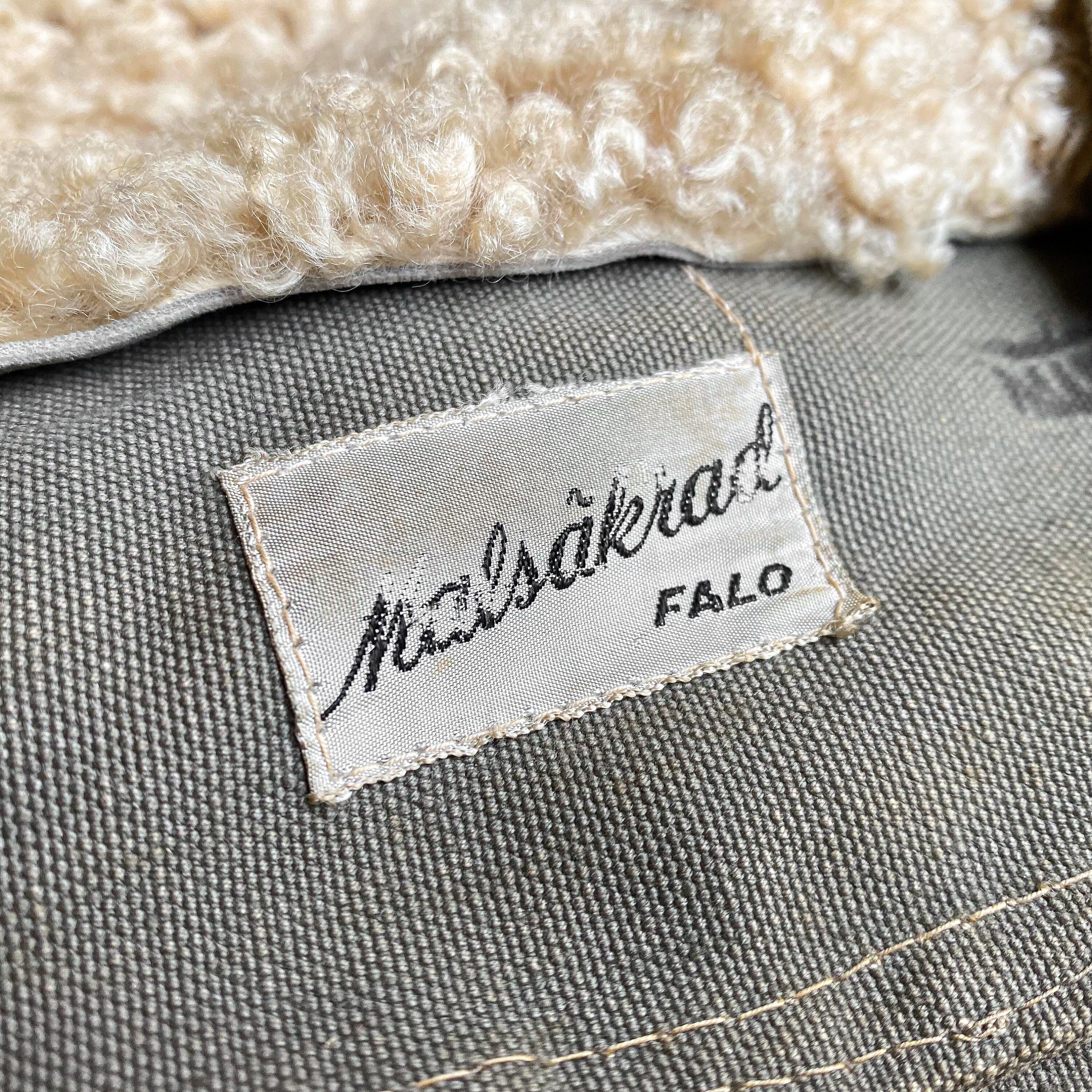 Vintage 40's WWII Swedish Army M1909 Winter Parka Jacket