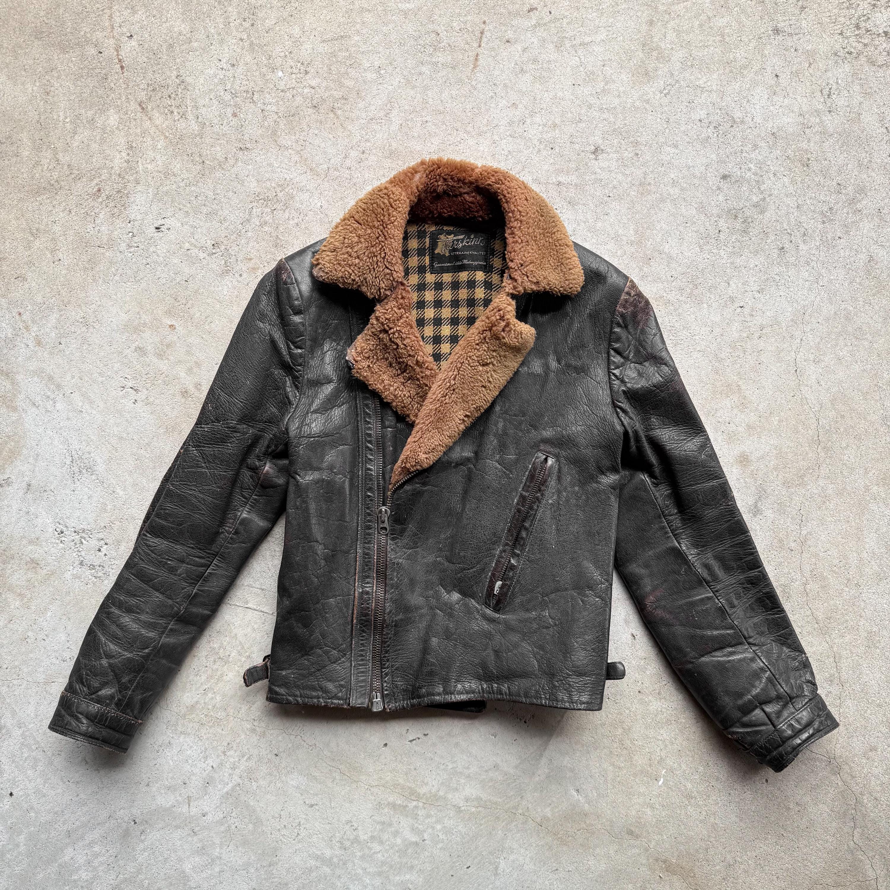 1950s Leather Jacket - Etsy Canada