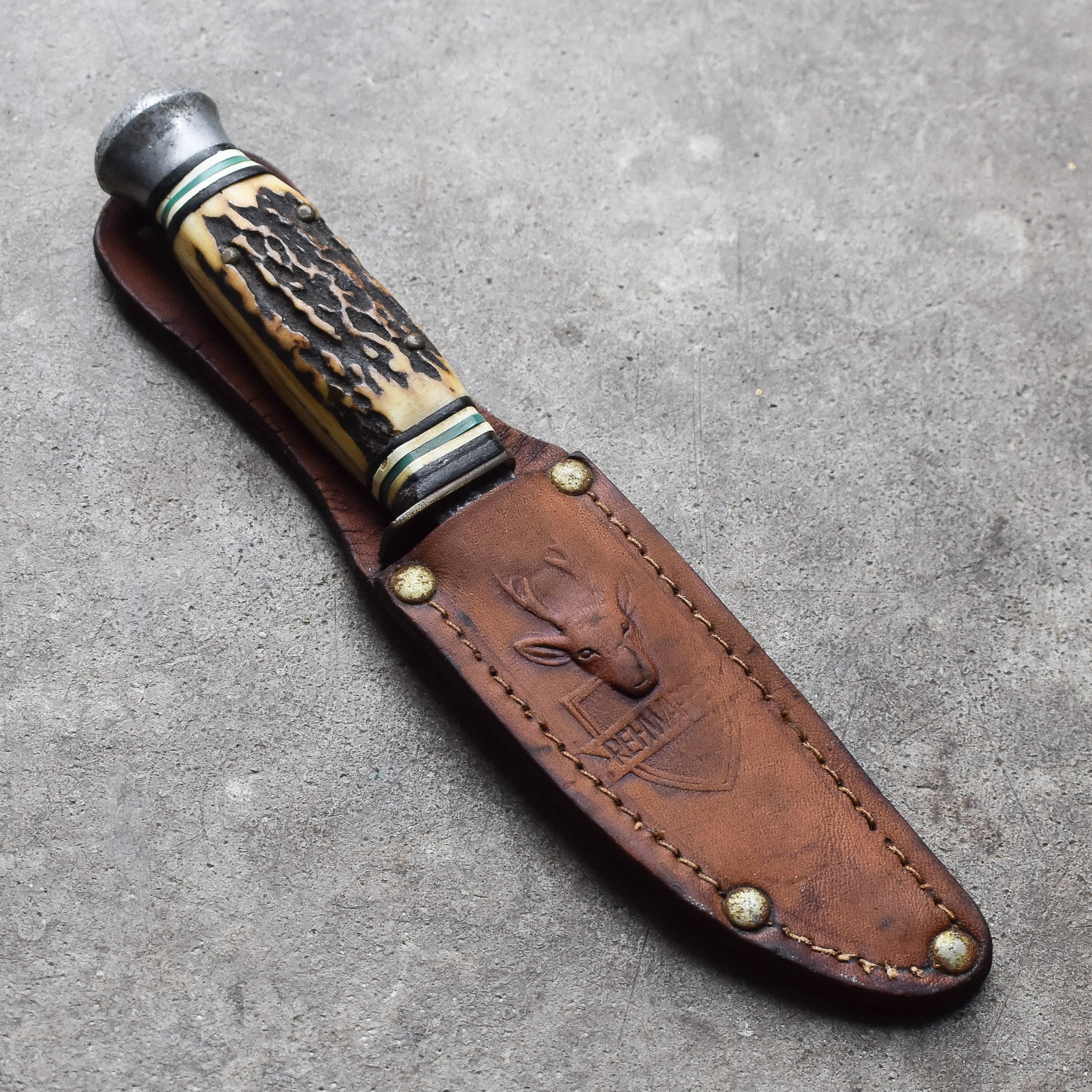 Vintage 50s 1950s Solingen Rehwappen Hunting Boy Scout Bush Knife