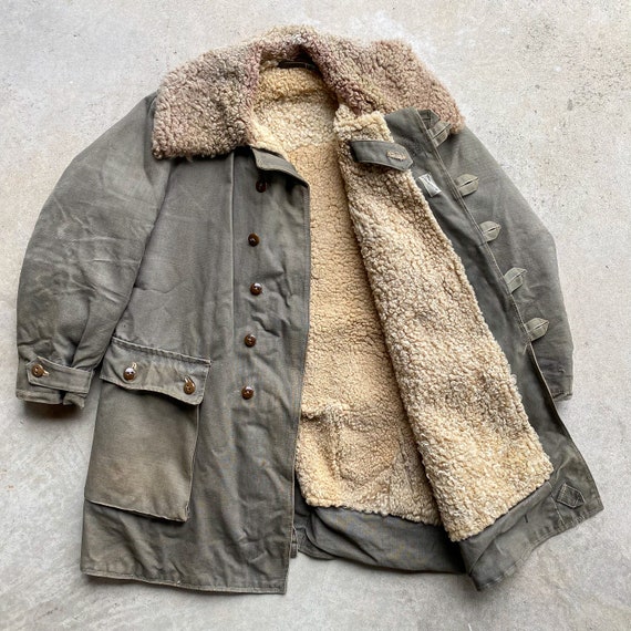 Fur lined military jacket best sale