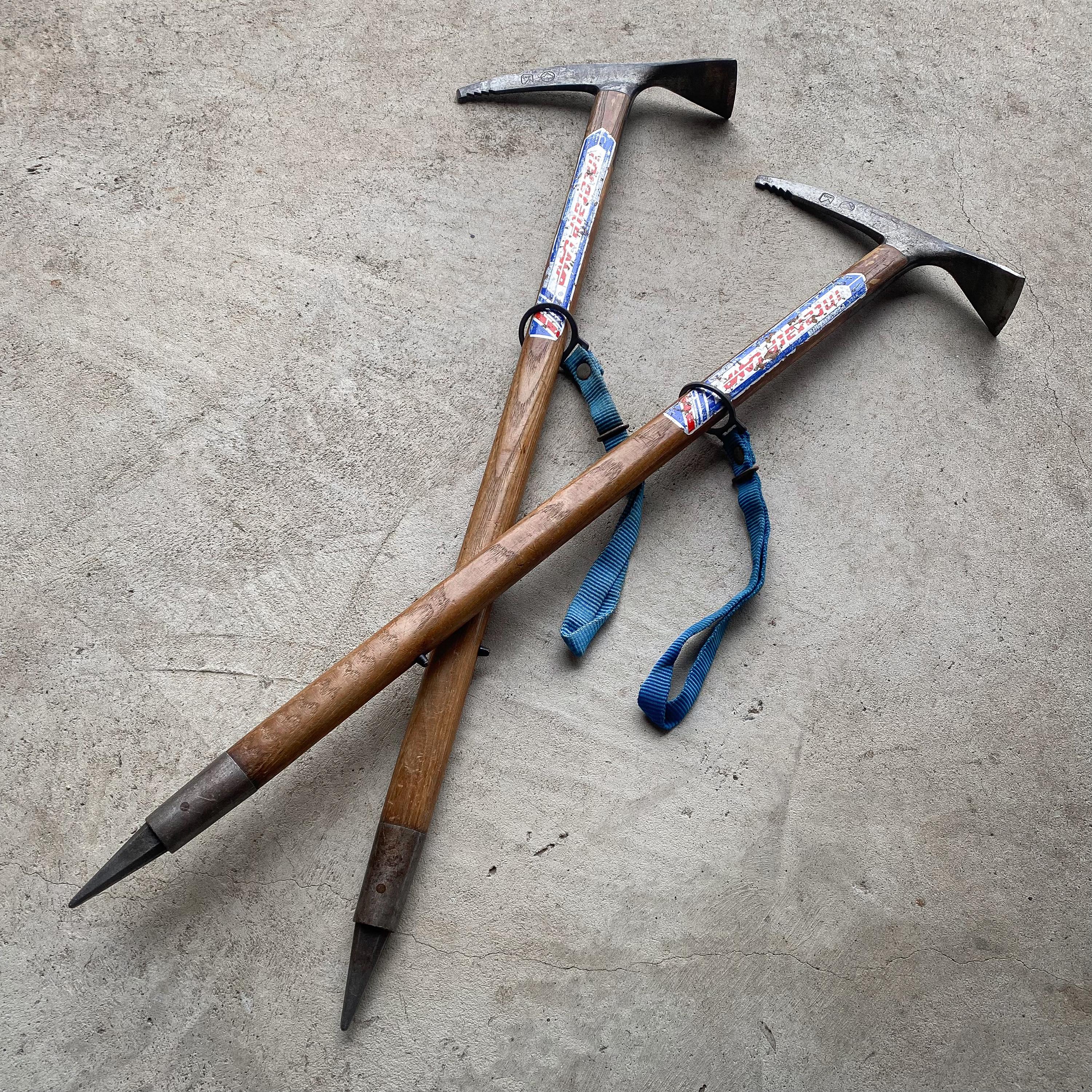 AKa6987　年代物　ピッケル　MADE　IN　ITARY　イタリア製　登山用 Vintage 60s 1960s Italian Interalp Camp Piolet Ice Axes