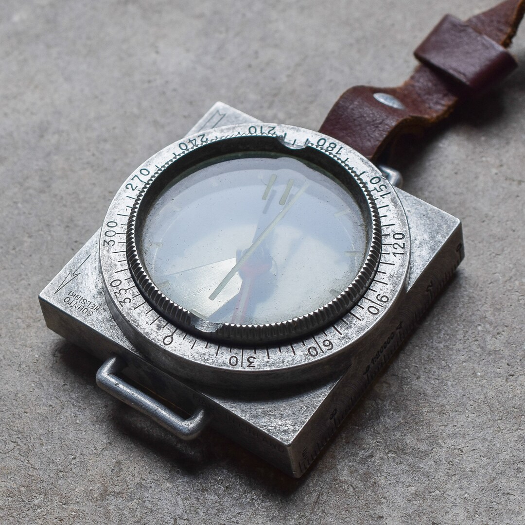 Vintage 50s 1950s Suunto Wrist Compass Military March Gear Etsy