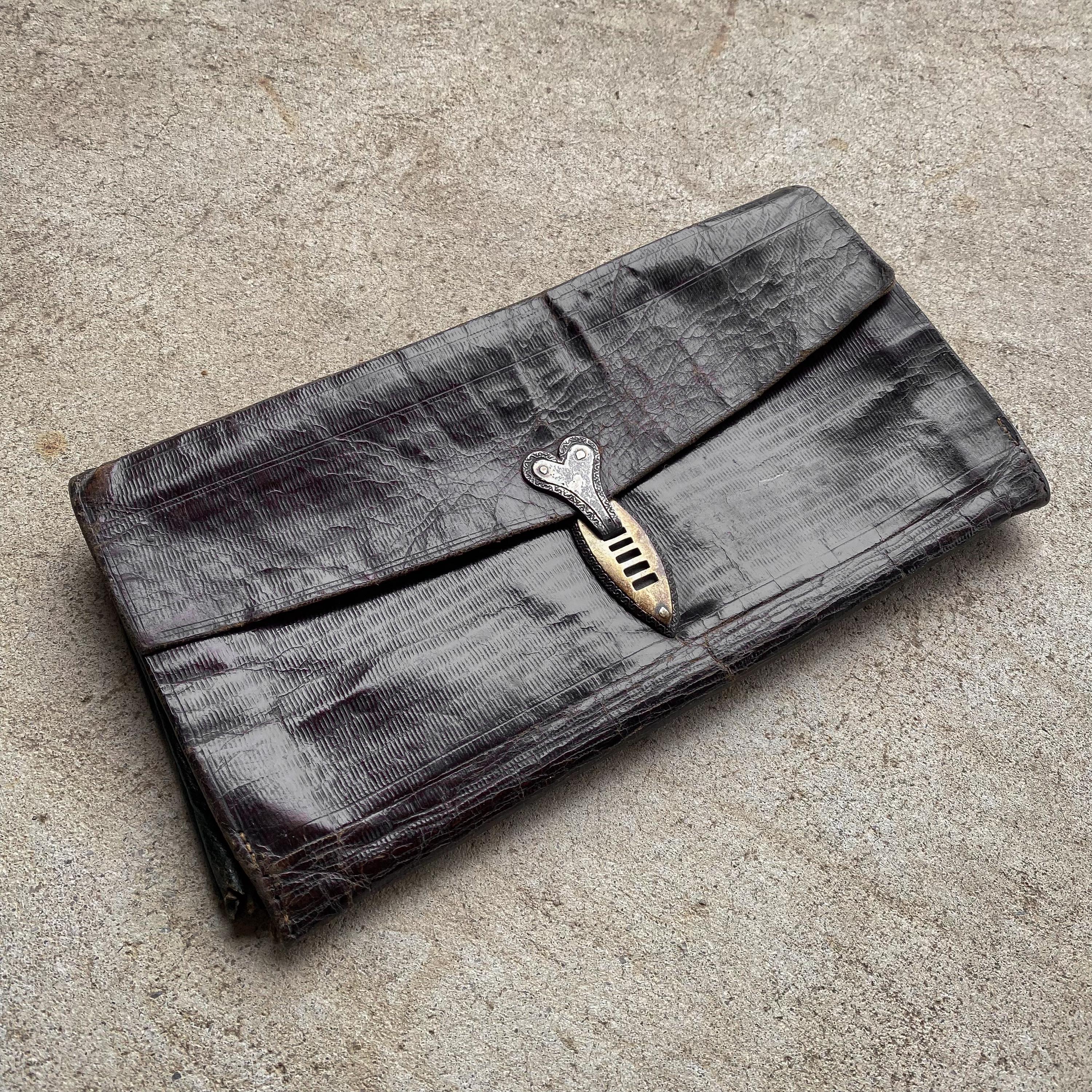 1800s leather wallet - Etsy 日本
