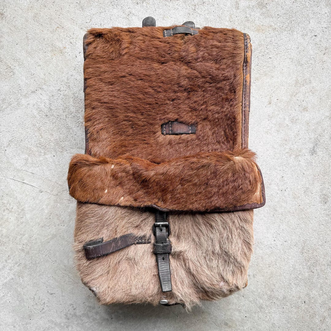 Vintage 40s 1940s WWII Swiss Army Military Cowhide Tonrister Leather ...