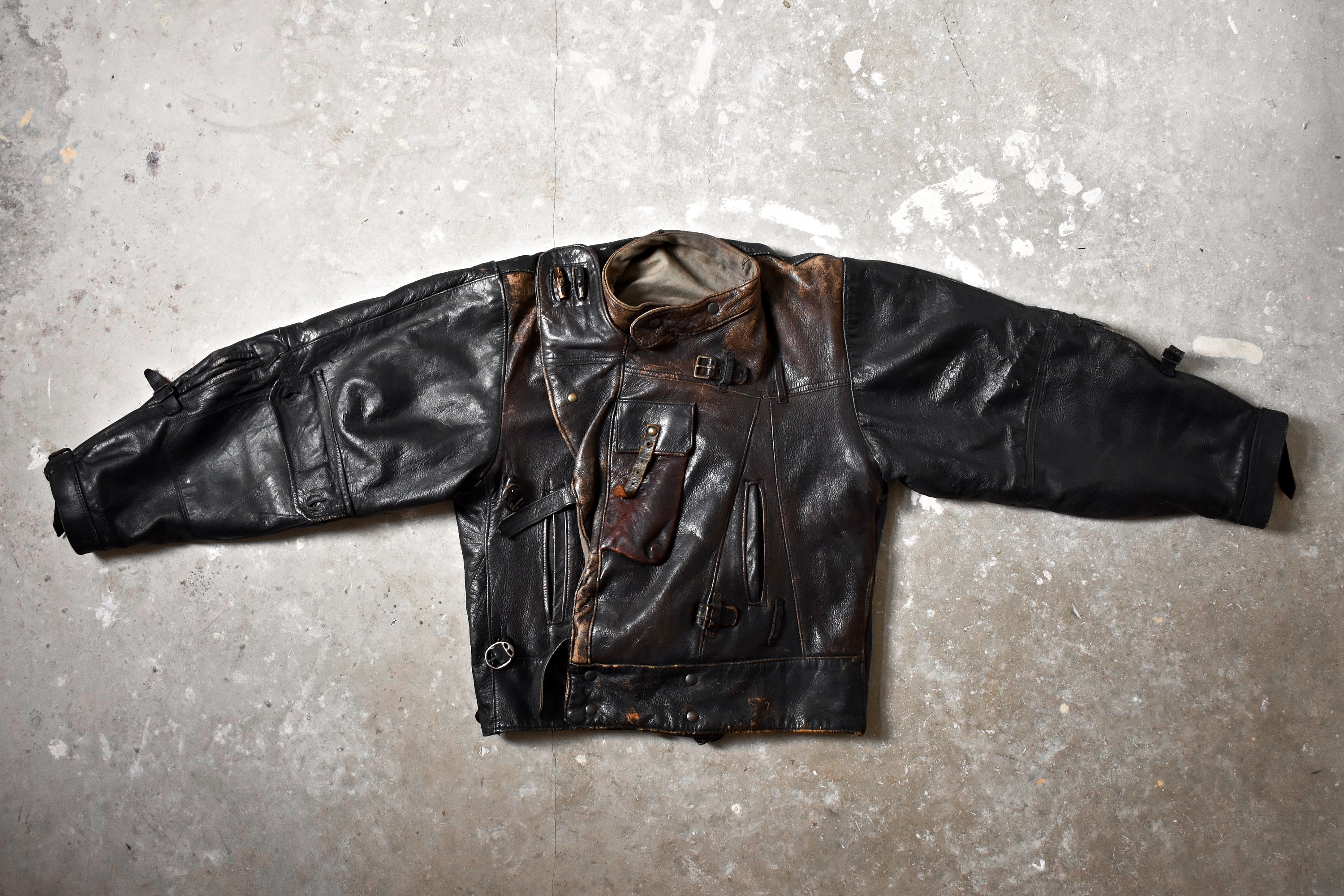 Vintage Rare 30's ÖSB Orebro Swedish Army Horsehide Leather