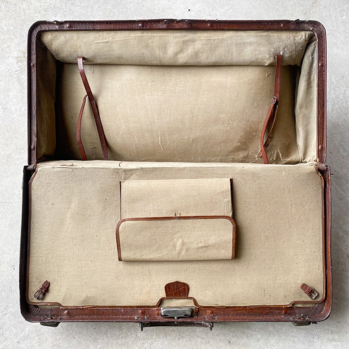Antique Vintage Early 1900s Dutch Leather Vallies Travel Travelling ...