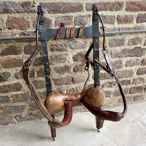 Vintage 40s 1940s German Army Military Wooden Pack Board Frame Rack Leather Gear Rucksack Backpack Field Cabin Lodge Decor Gift Hunting Moun