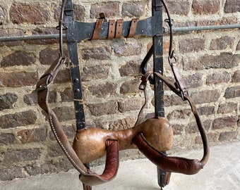 Vintage 40s 1940s German Army Military Wooden Pack Board Frame Rack Leather Gear Rucksack Backpack Field Cabin Lodge Decor Gift Hunting Moun